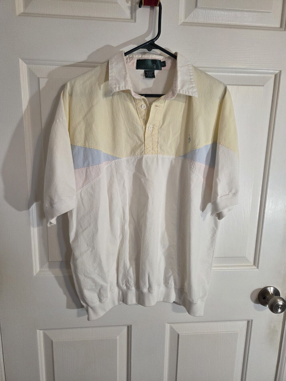 Vintage Kings Court Colorblock Polo Shirt Large 80s